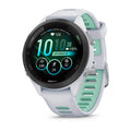 Garmin Forerunner 265S Smart Watch (Whitestone/Neo Tropic Silicone Band)