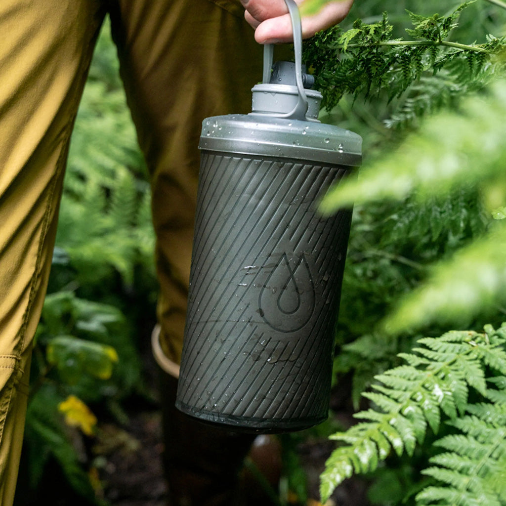 Hydrapak Flux Flexible Bottle-Mammoth Grey (750ml)