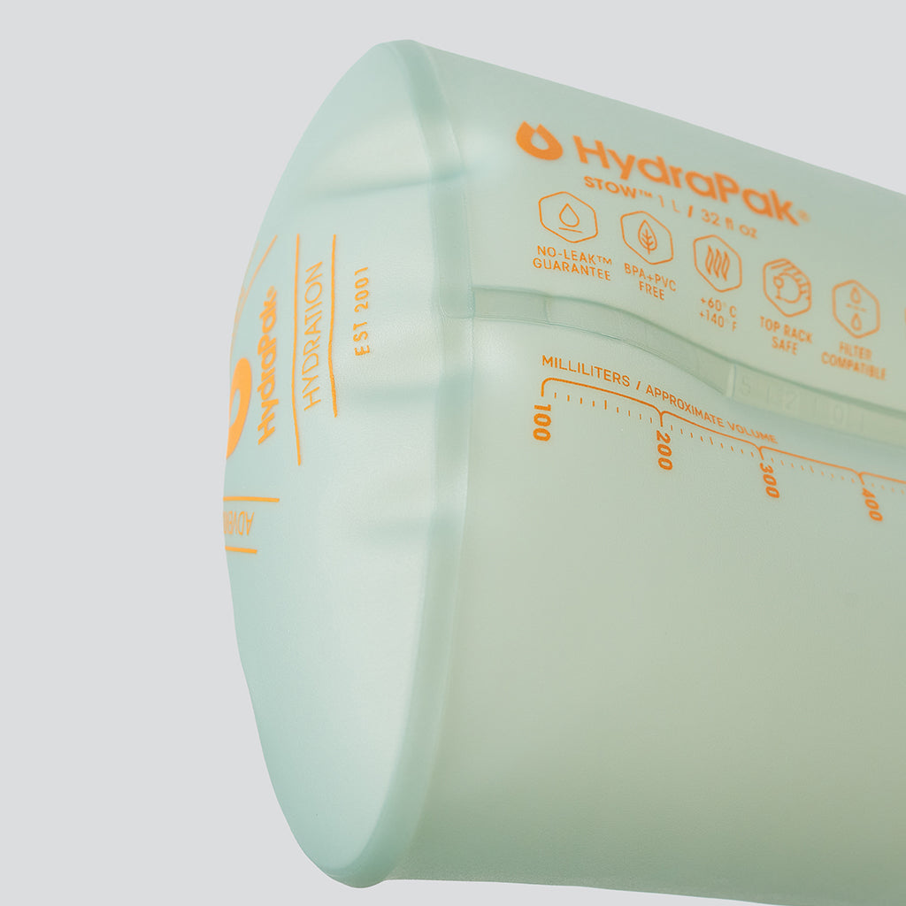 Hydrapak Stow Flexible Bottle-Sutro Green (500ml)