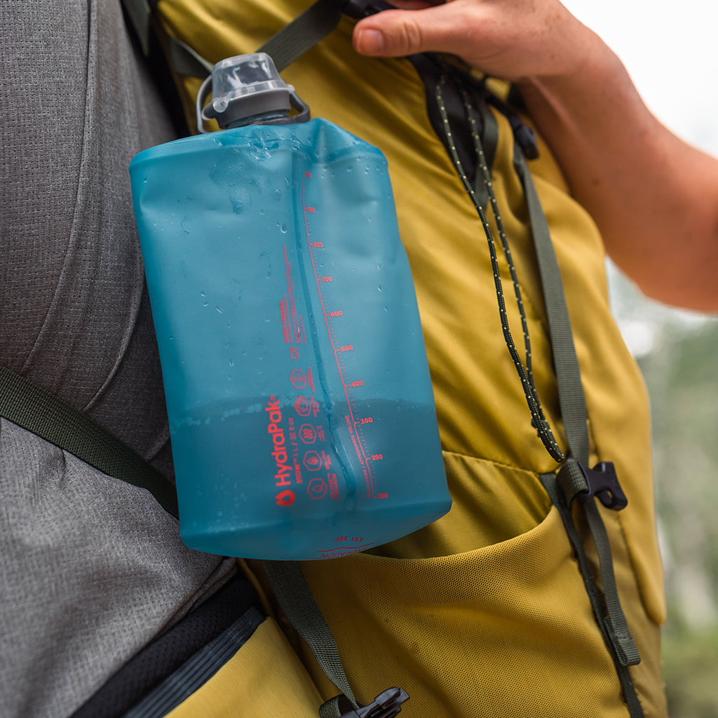 Hydrapak Stow Flexible Bottle-Tahoe Blue (500ml)