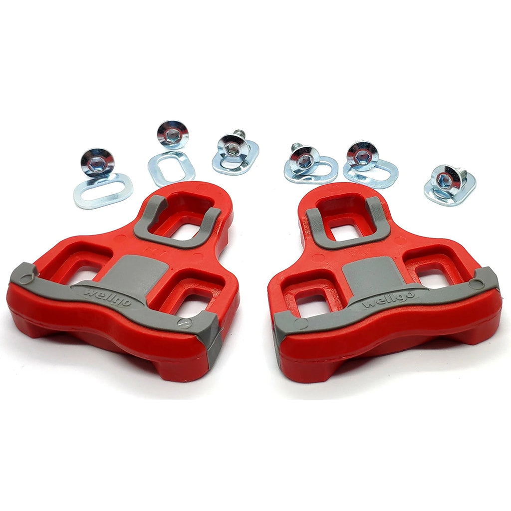 Wellgo RC-7B Cleat For Road Pedal (KEO Compatible) (Red/Grey)