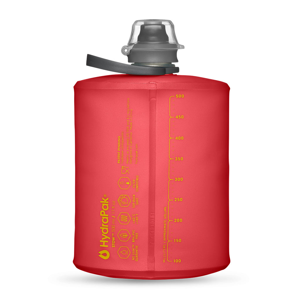 Hydrapak Stow Flexible Bottle-Redwood (500ml)