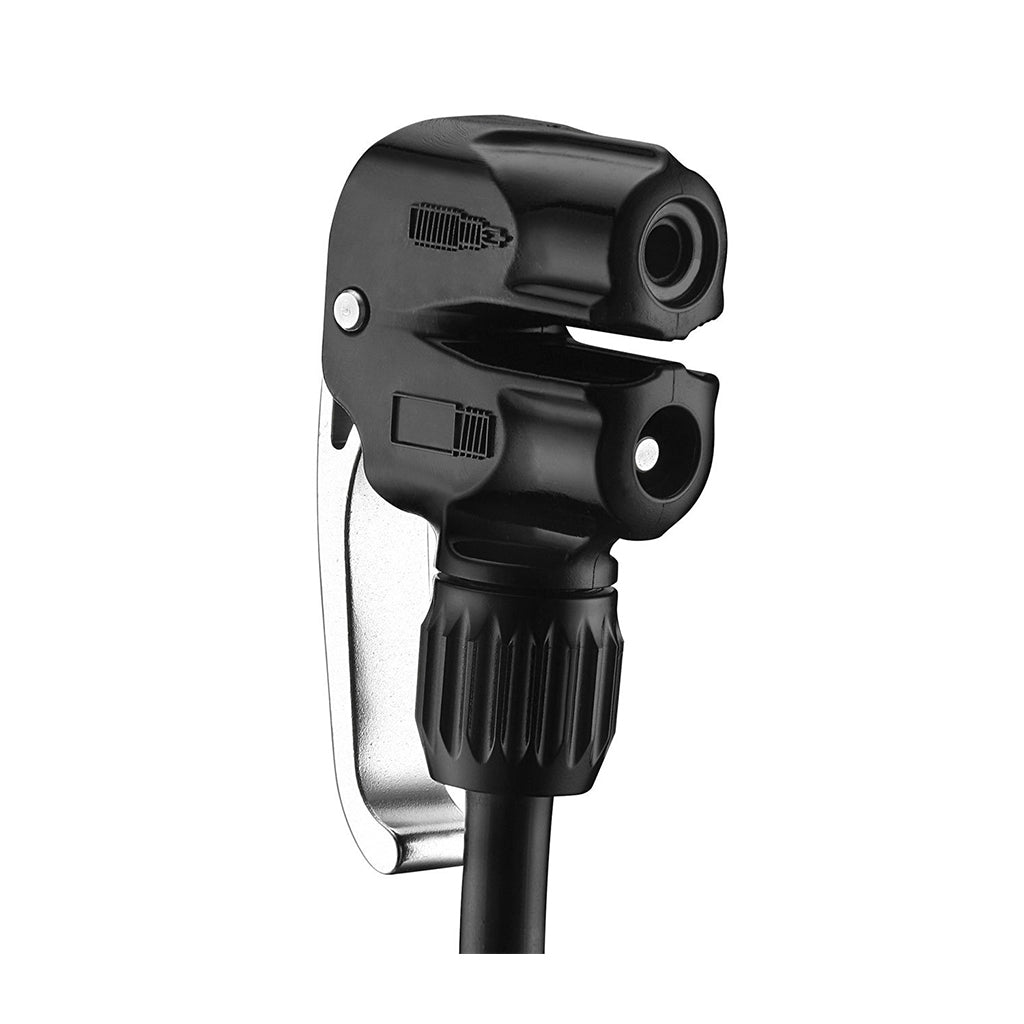 Lezyne Macro Drive Floor Pump (Dual Valve)-Flat Black