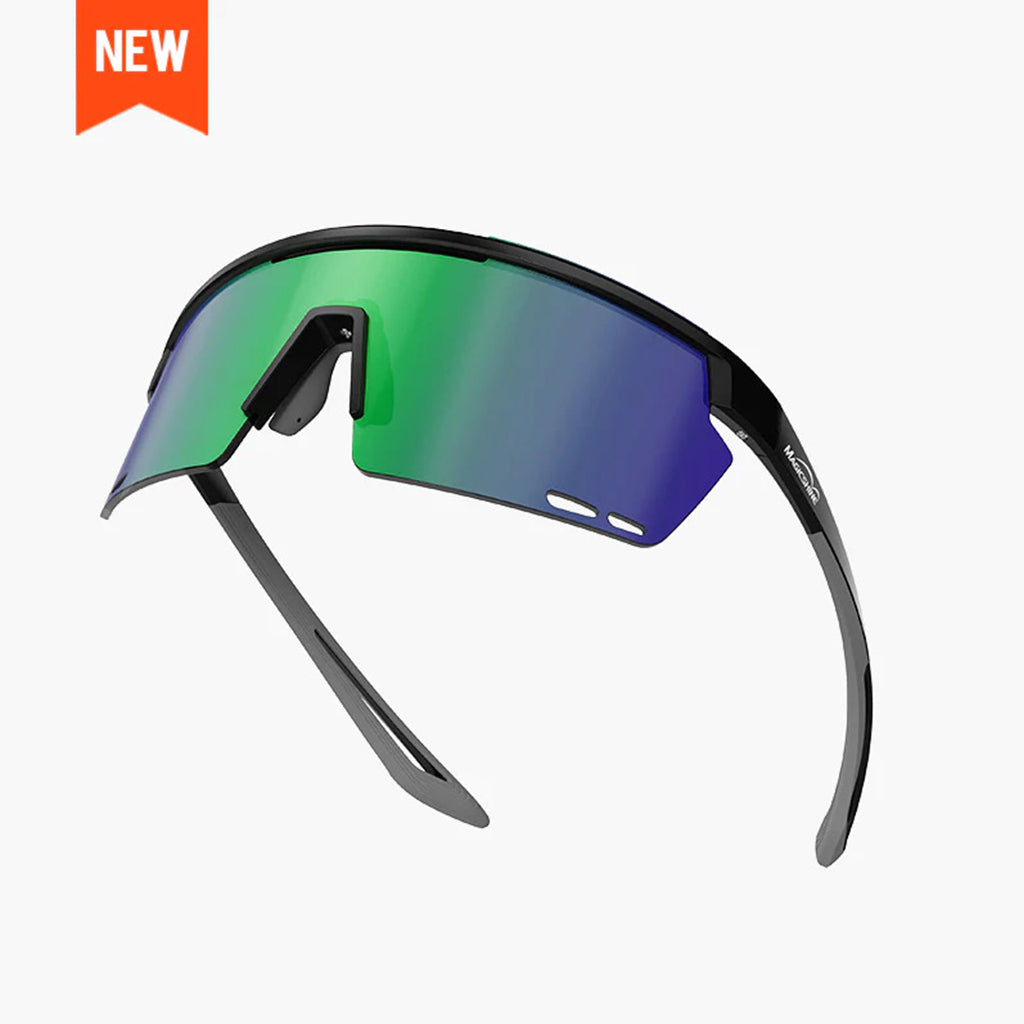 Magicshine Rouler Classic Sports Sunglasses (Black/Grey)