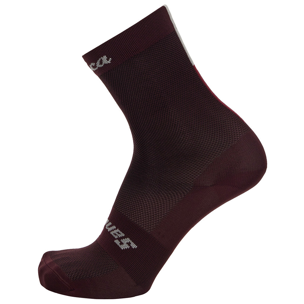 Santini Eroica Quiete Cycling Socks (Bordeaux)
