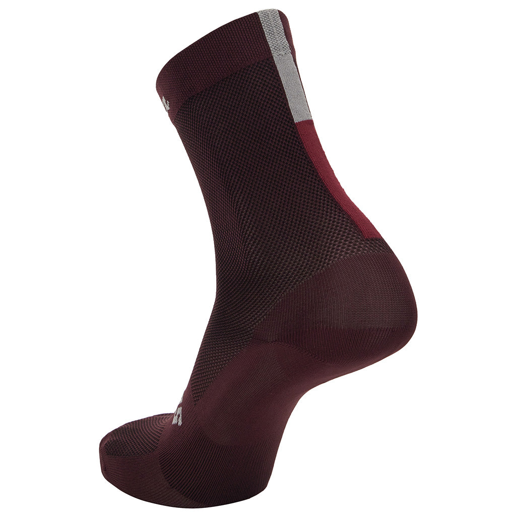 Santini Eroica Quiete Cycling Socks (Bordeaux)