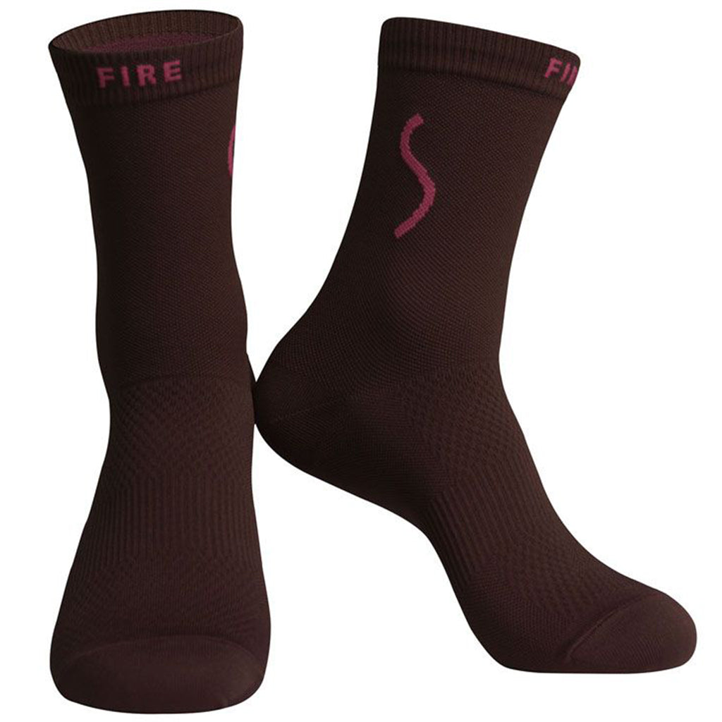 Skull Monton Fire Socks (Red)