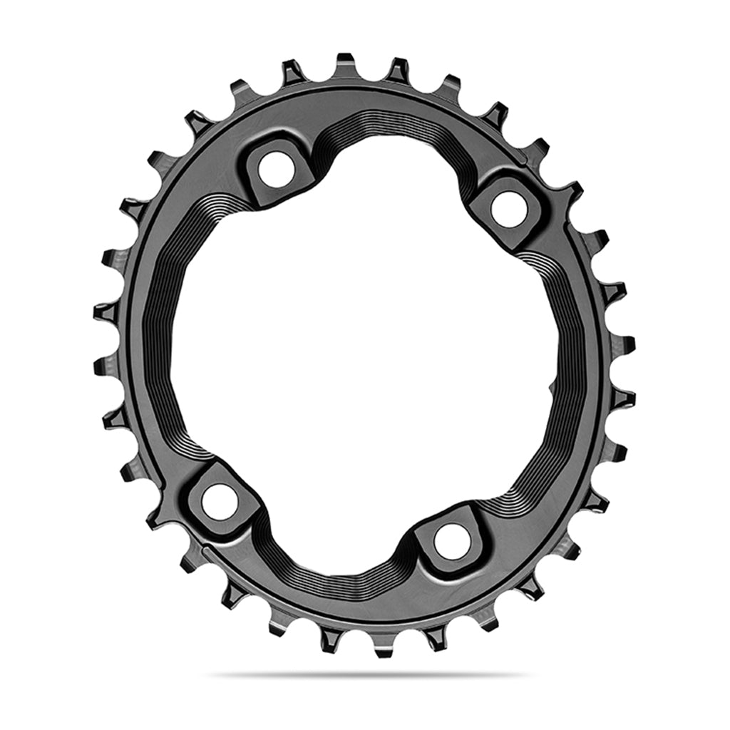 Absolute Black Oval MTB Chainring 1X Shimano 96BCD XT M8000 (Black)