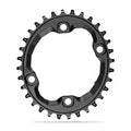 Absolute Black Oval MTB Chainring 1X Shimano 96BCD XT M8000 HG + 12-Speed (Black)