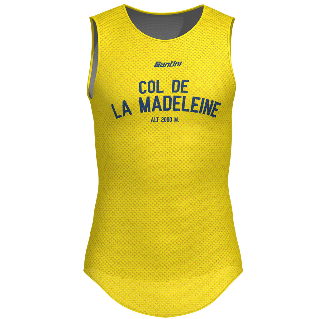 Santini Maillot Jaune Col De La Madeleine Baselayer (Yellow)