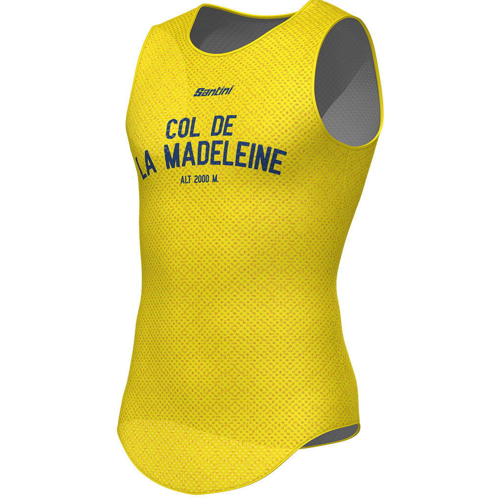 Santini Maillot Jaune Col De La Madeleine Baselayer (Yellow)