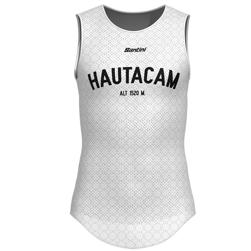 Santini Maillot Jaune Hautacam Baselayer (White)