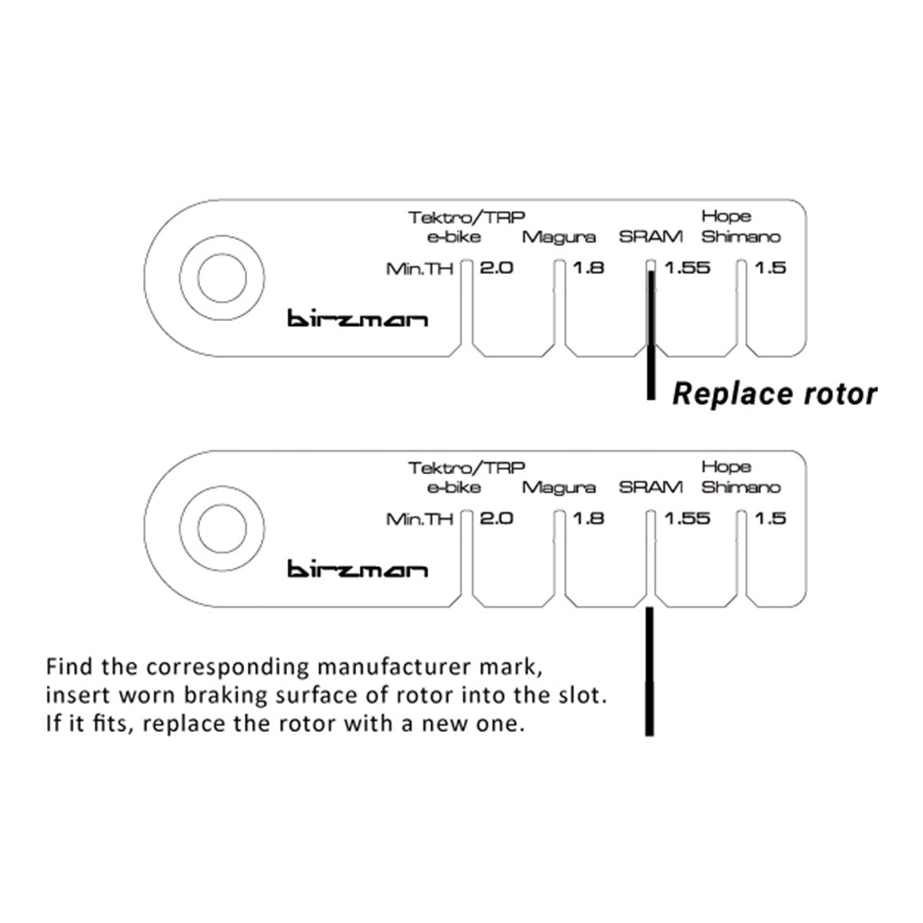 Birzman Rotor Wear Indicator