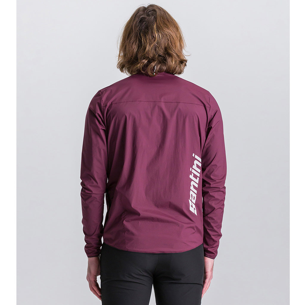 Santini Ventus Wind Jacket (Burgundy)