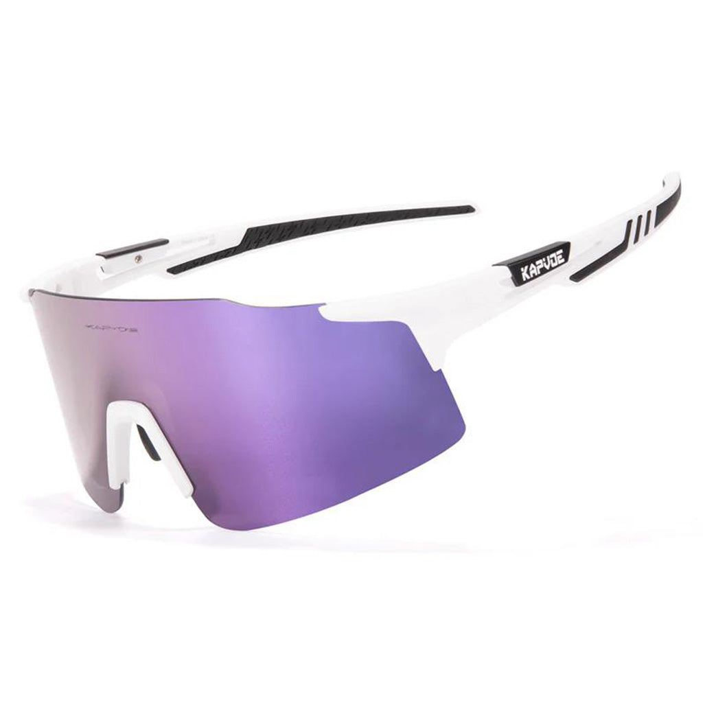 Kapvoe X27 Rimless Sports Glasses (Purple/White)