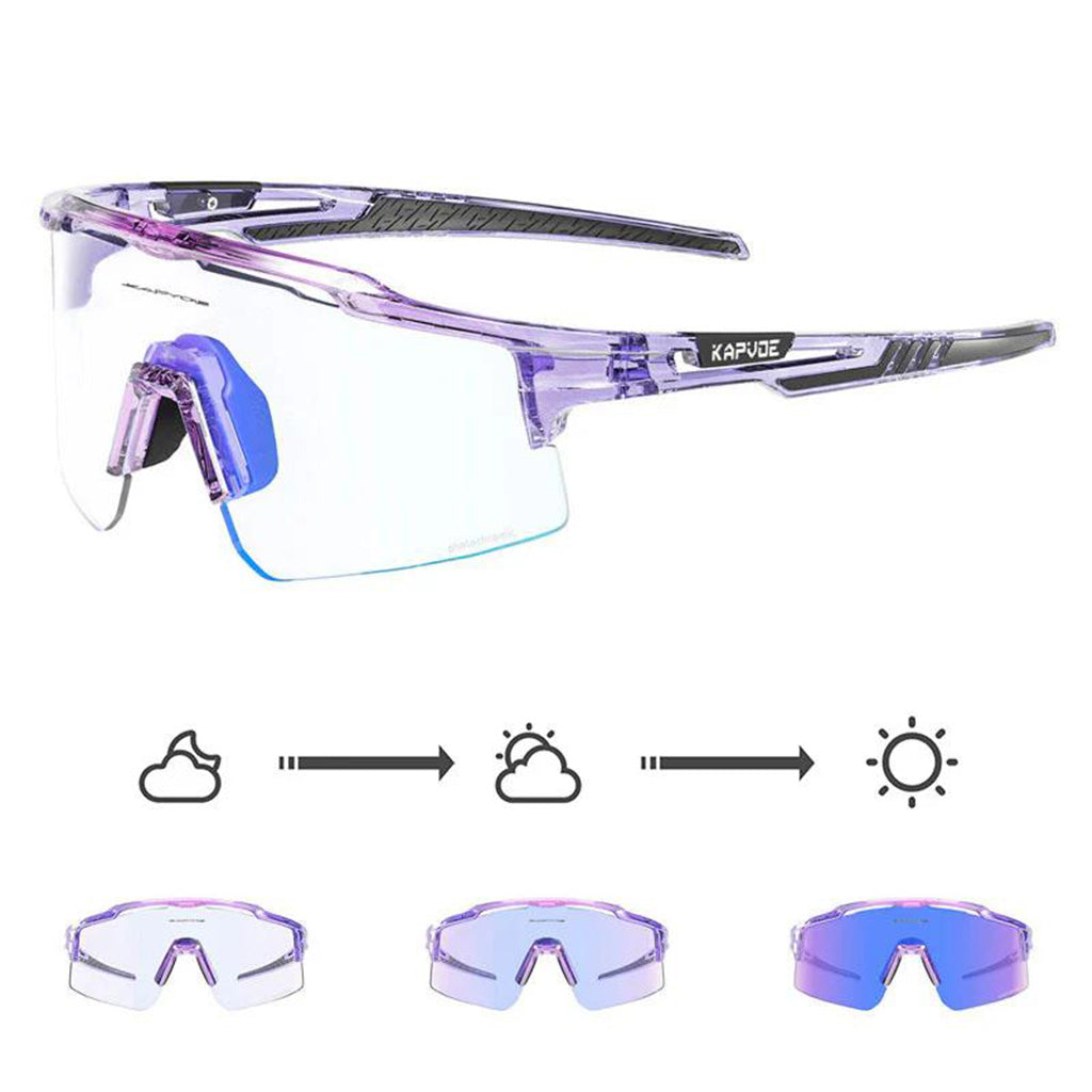Kapvoe X75 Coloured Photochromic Sunglasse (Blue)