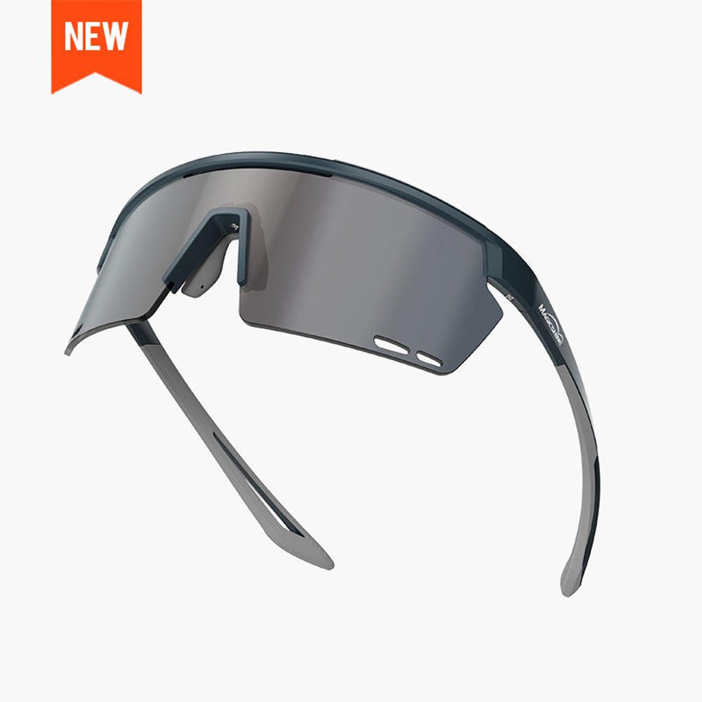 Magicshine Rouler Classic Sports Sunglasses (Blue/Grey)