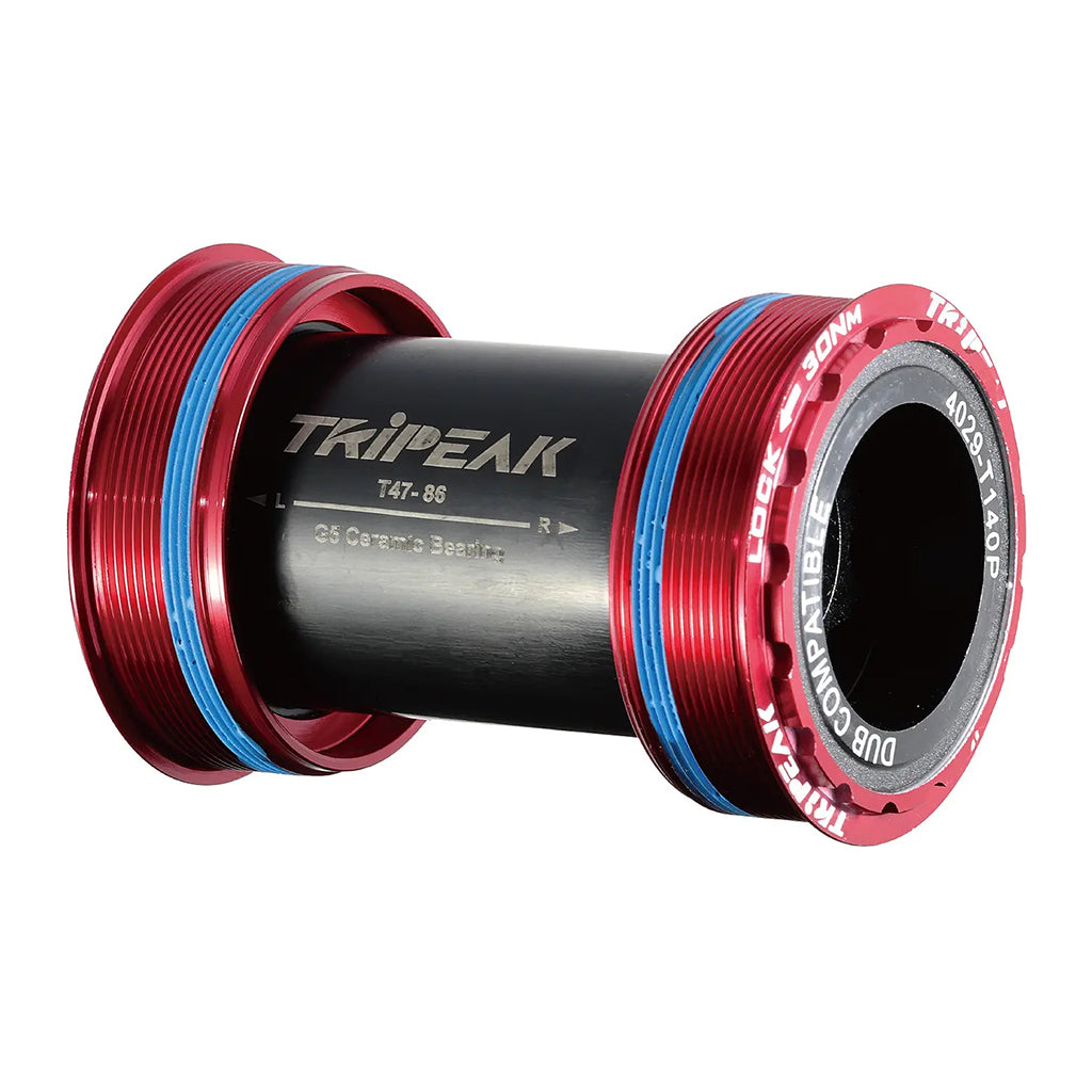Tripeak T47 3-in-1 Bottom Bracket Ceramic-Shimano/SRAM/Rotor (86mm) (Red)