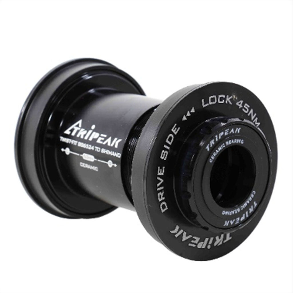 Tripeak BB65 Pressfit Bottom Bracket Ceramic Shimano (63mm Look) (Black)
