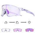 Kapvoe X76 Coloured Photochromic Sunglasses (Purple)