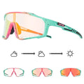 Kapvoe X76 Coloured Photochromic Sunglasses (Red/Pink/Green)