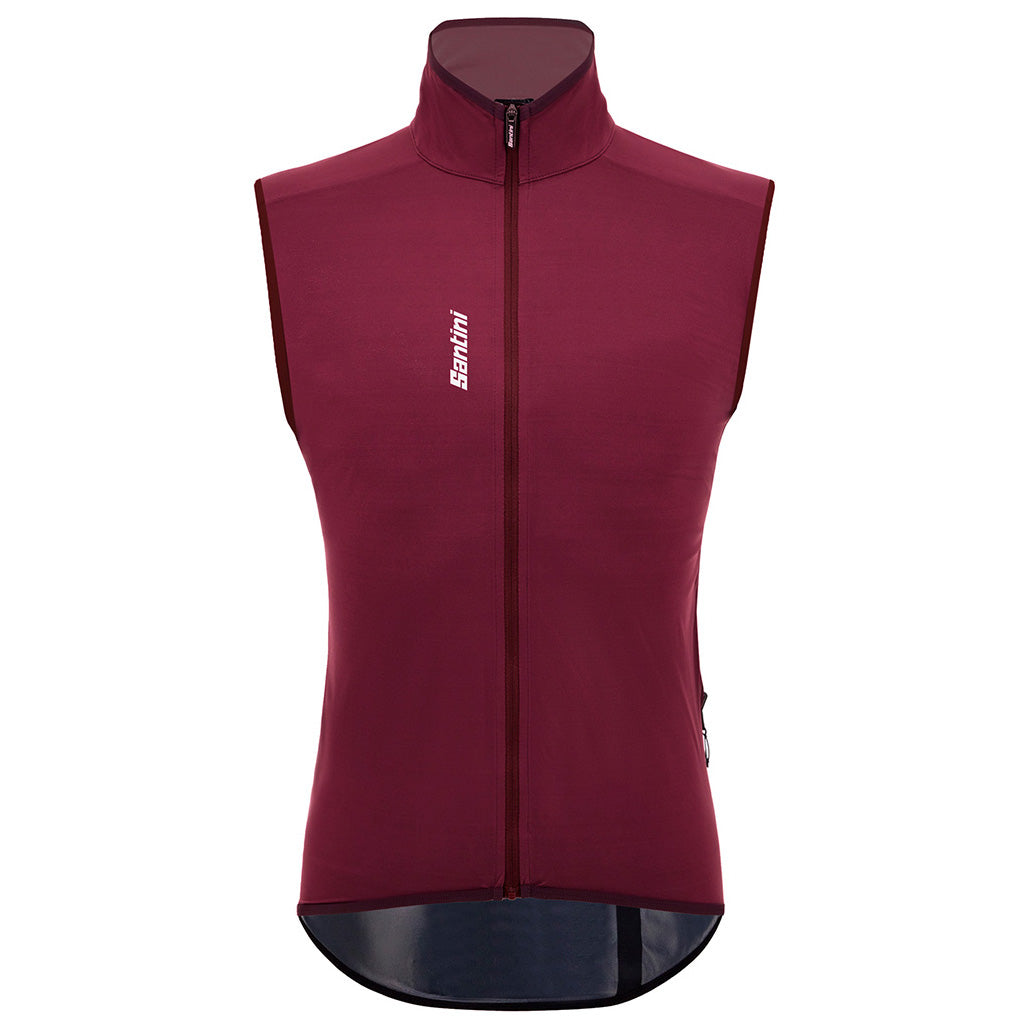 Santini Magic Unisex Wind & Rain Vest (Burgundy)