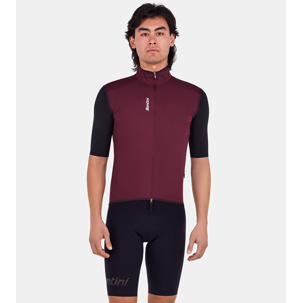 Santini Magic Unisex Wind & Rain Vest (Burgundy)