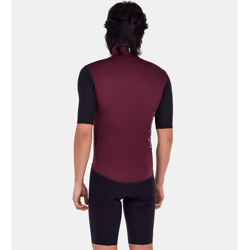 Santini Magic Unisex Wind & Rain Vest (Burgundy)