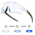 SCVCN S1 Coloured Photochromic Sunglasses (Blue/White)