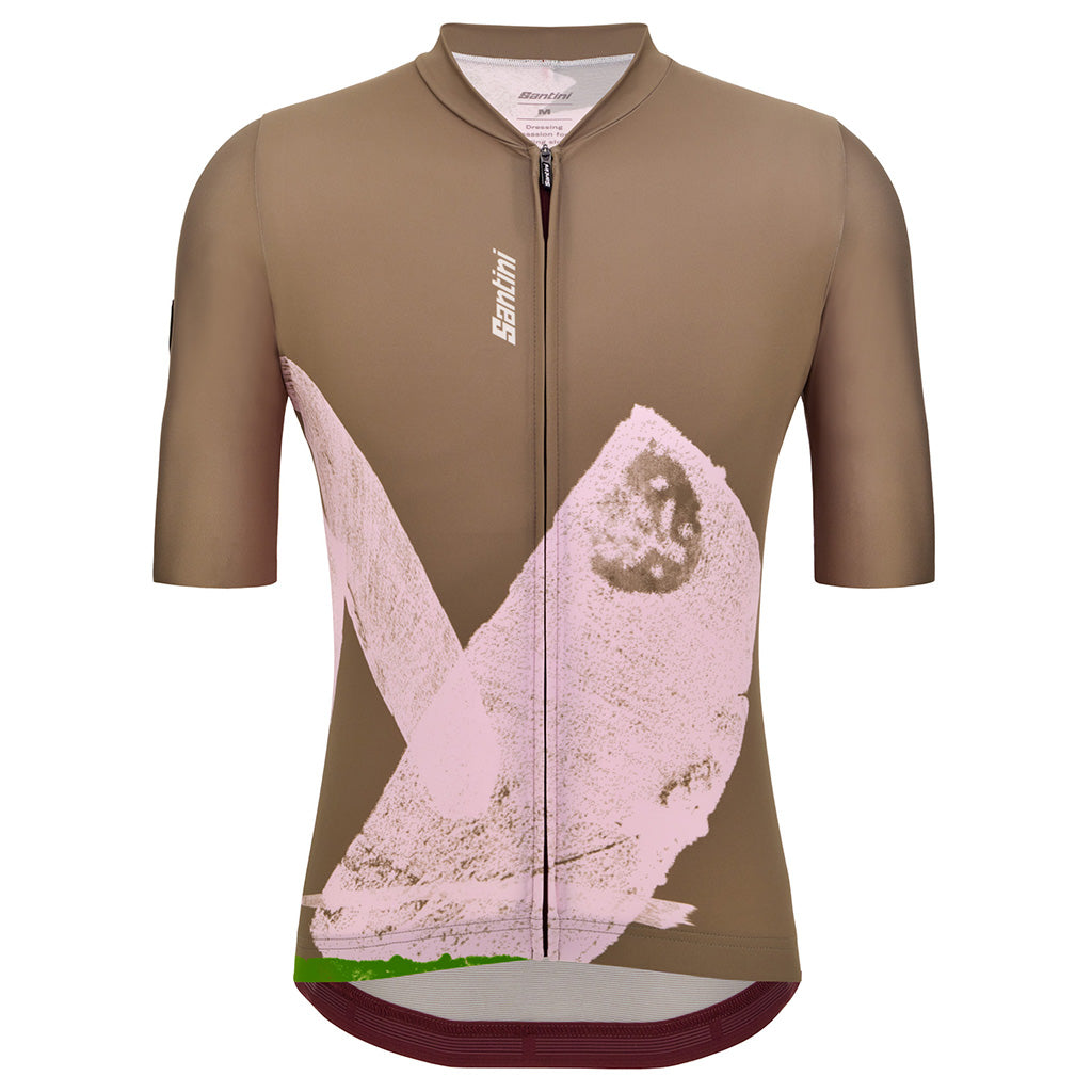 Santini Note Men's Cycling Jersey (Military Green)