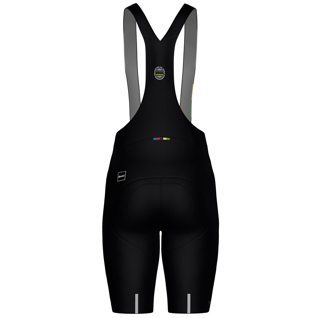 Santini UCI World Champion Mondo Bibshorts (Black)