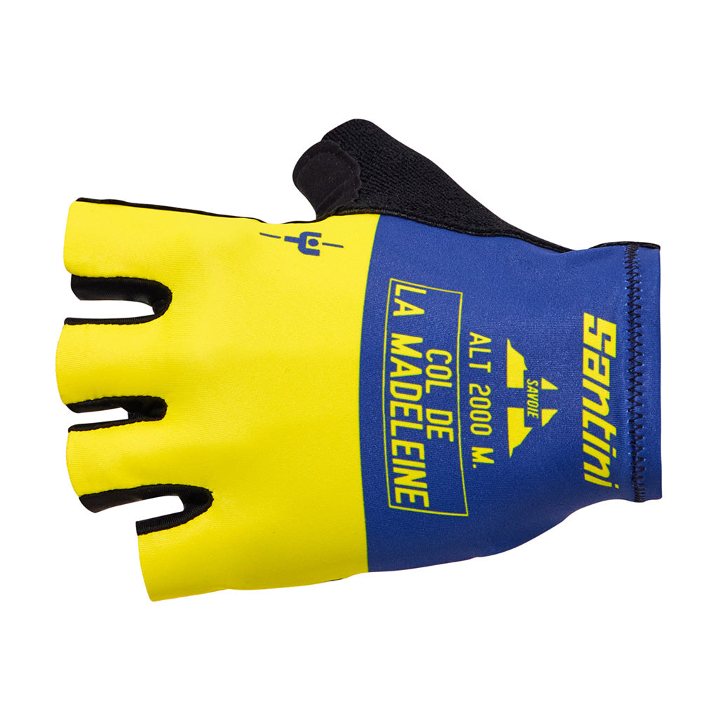 Santini Maillot Jaune Col De La Madeleine Gloves (Print)