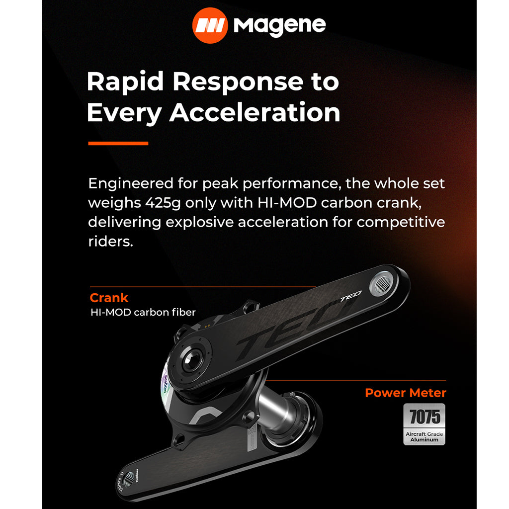 Magene TEO-P515 Carbon Crank Power Meter Set