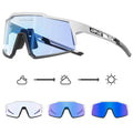 Kapvoe KE9022 Coloured Photochromic Sunglasses (Blue/White/Black)