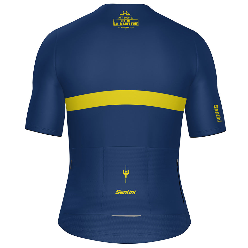 Santini Maillot Jaune Col De La Madeleine Unisex Jersey (Print)