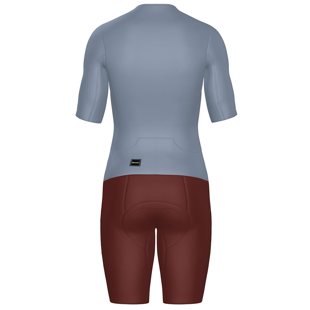 Santini Viper Long Distance Trisuit (Short Sleeve) (Light Blue)
