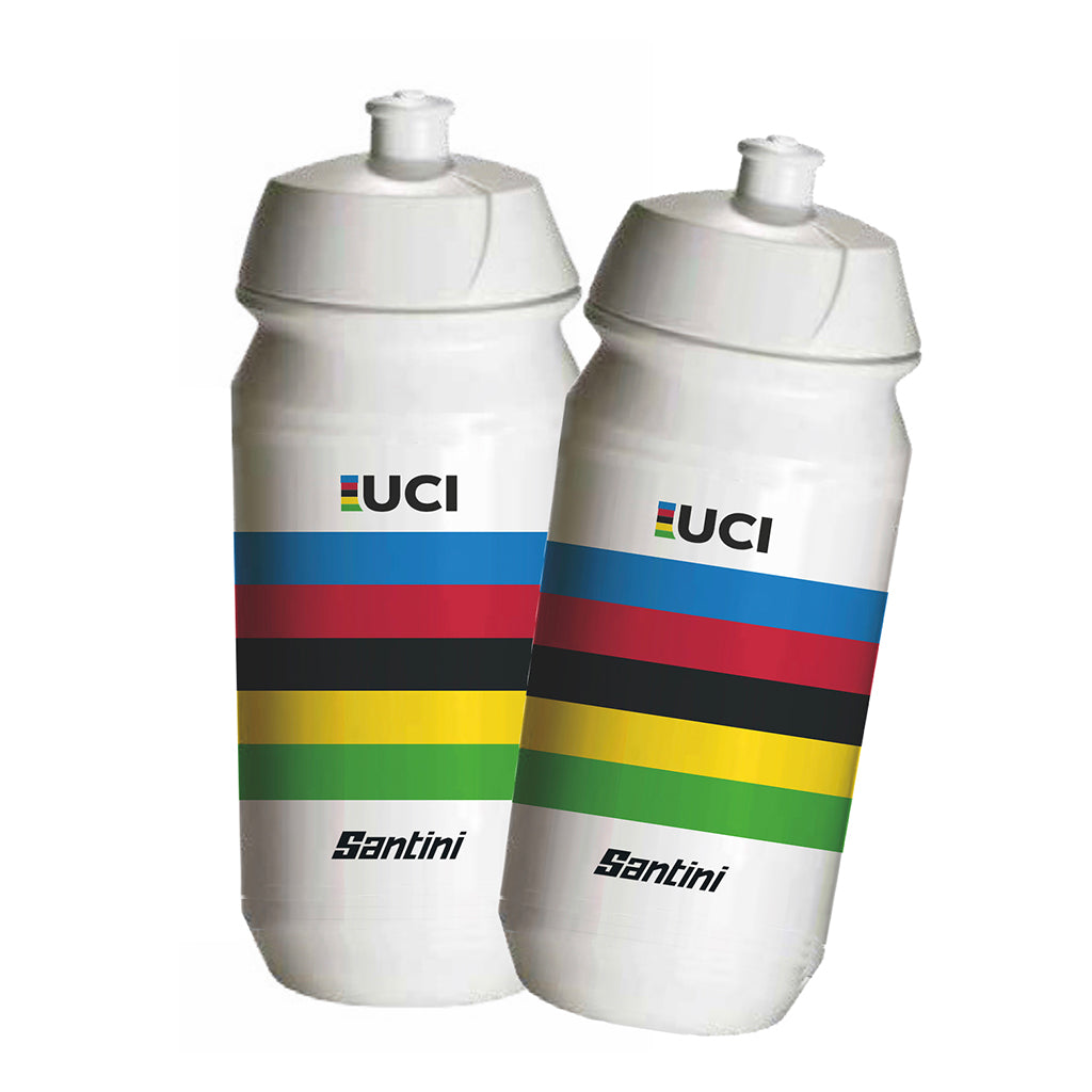 Santini UCI Official Water Bottle (White)