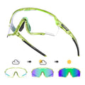 Kapvoe X170 Coloured Photochromic Sunglasses (Green/Blue)