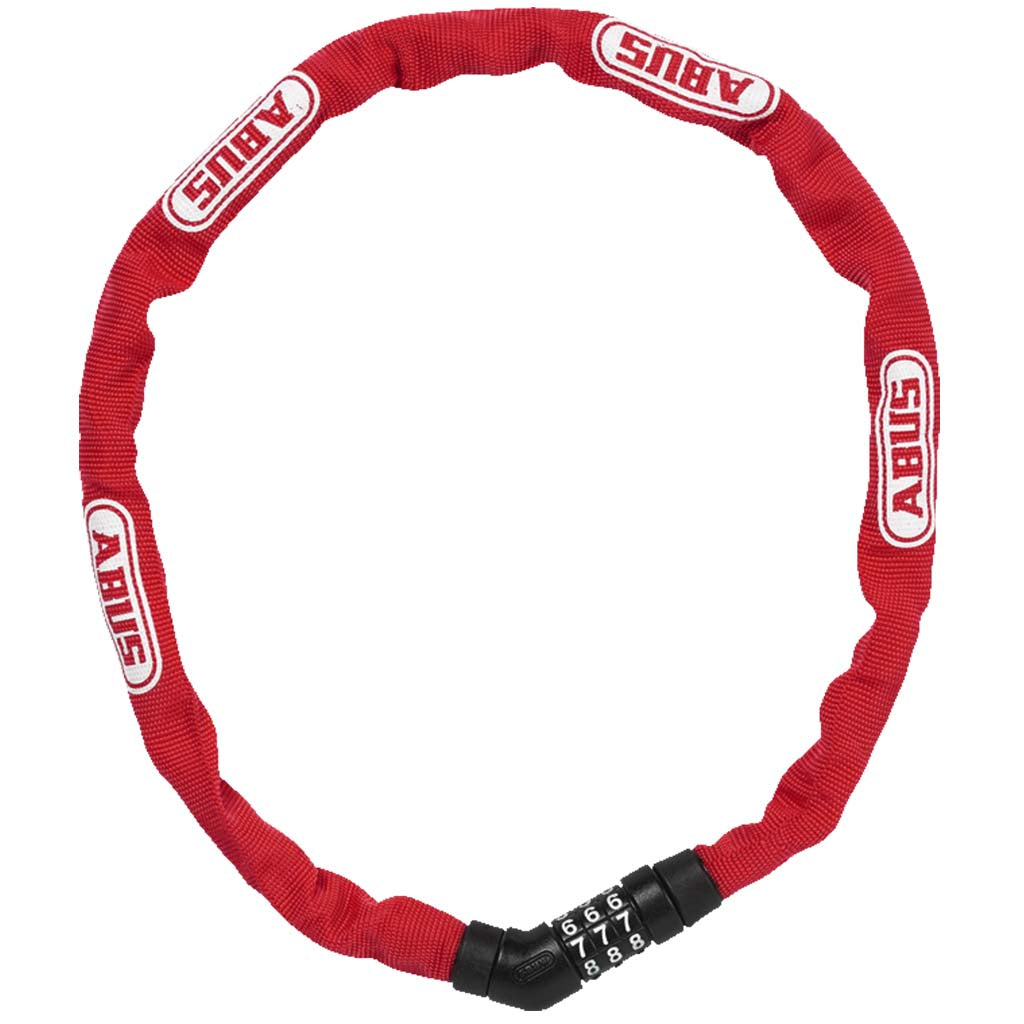 Abus Steel-O-Chain 4804C/75 Chain Lock-Red
