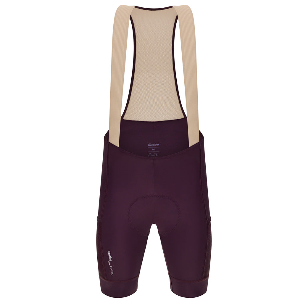 Santini Cargo Bibshorts (Burgundy)