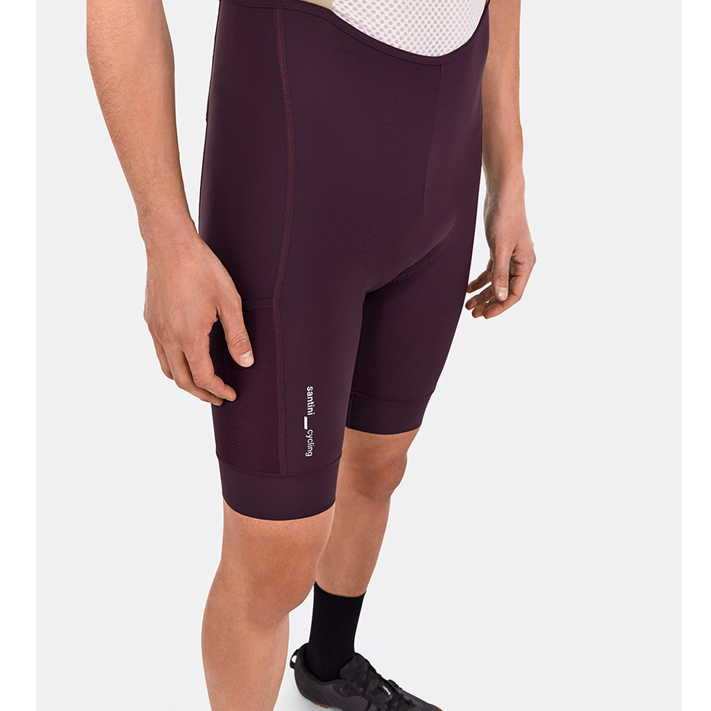Santini Cargo Bibshorts (Burgundy)