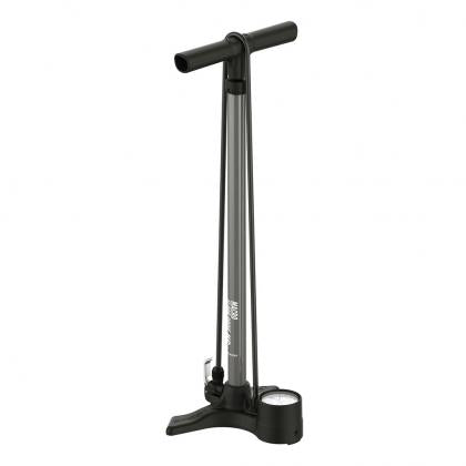 Lezyne Macro Drive Floor Pump (Dual Valve)-Flat Grey
