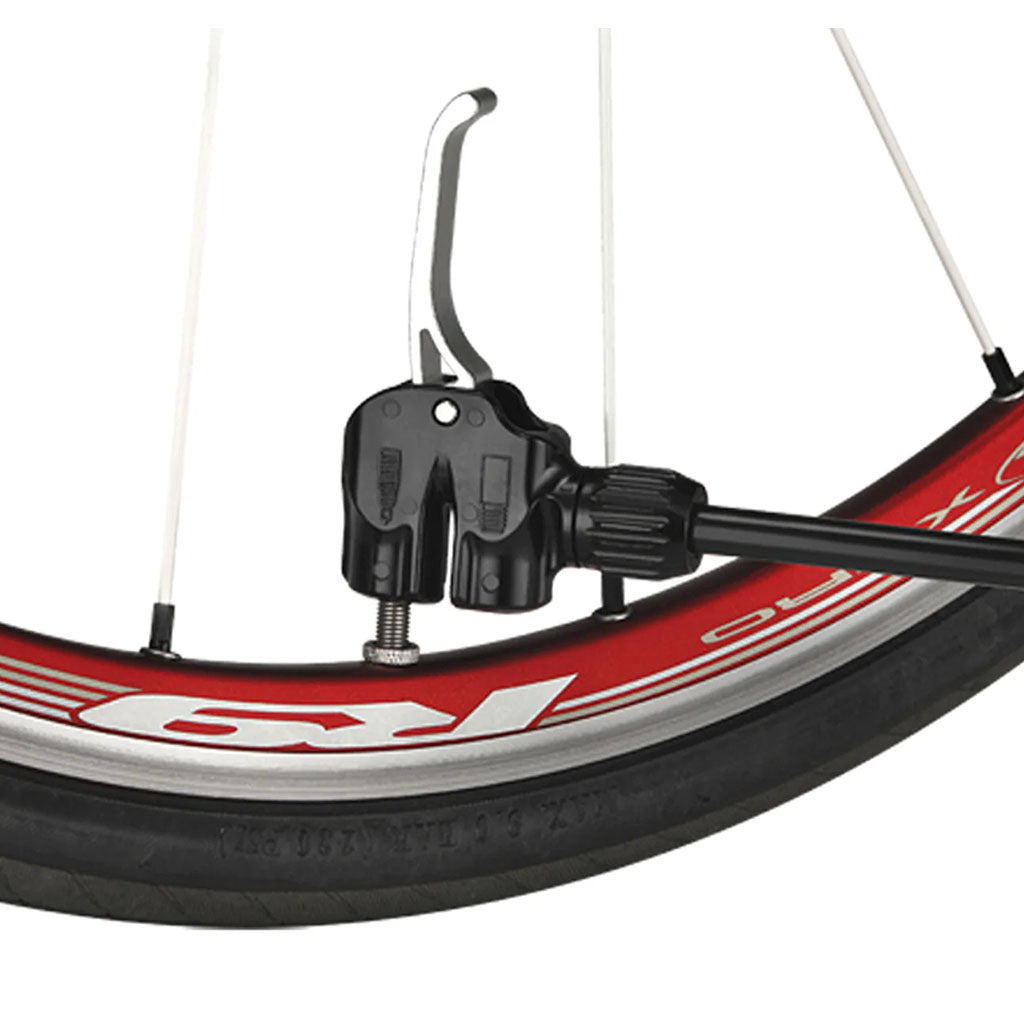 Lezyne Macro Drive Floor Pump (Dual Valve)-Flat Grey