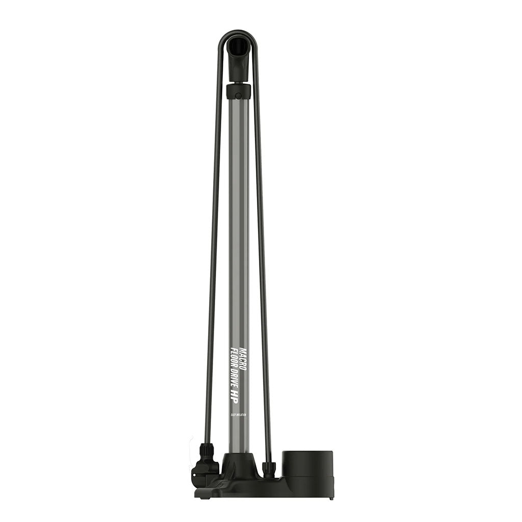 Lezyne Macro Drive Floor Pump (Dual Valve)-Flat Grey