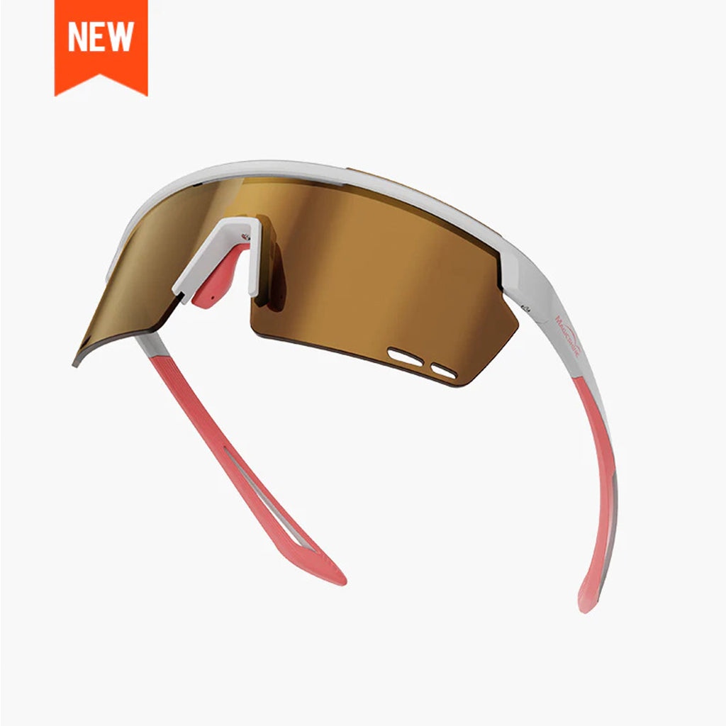 Magicshine Rouler Classic Sports Sunglasses (White/Pink)