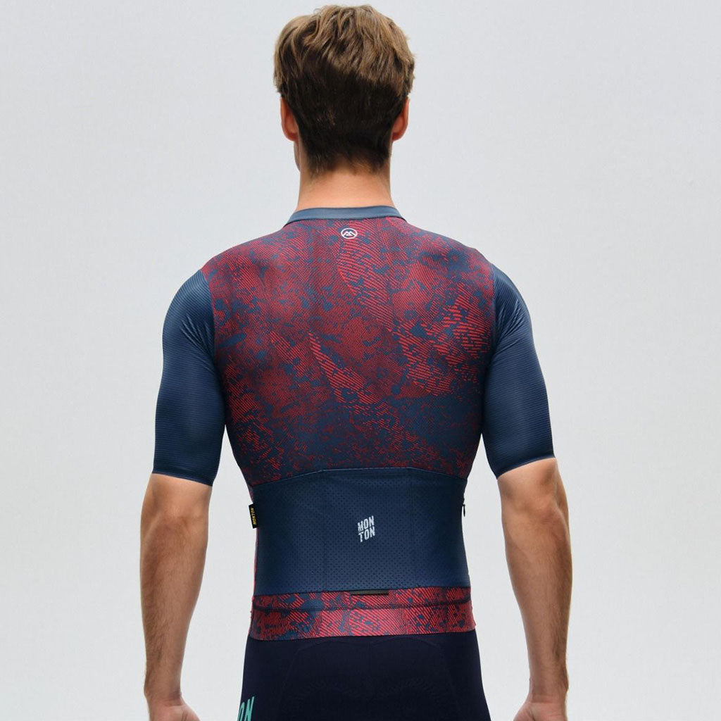 Monton Topography Jersey (Crimson Navy)