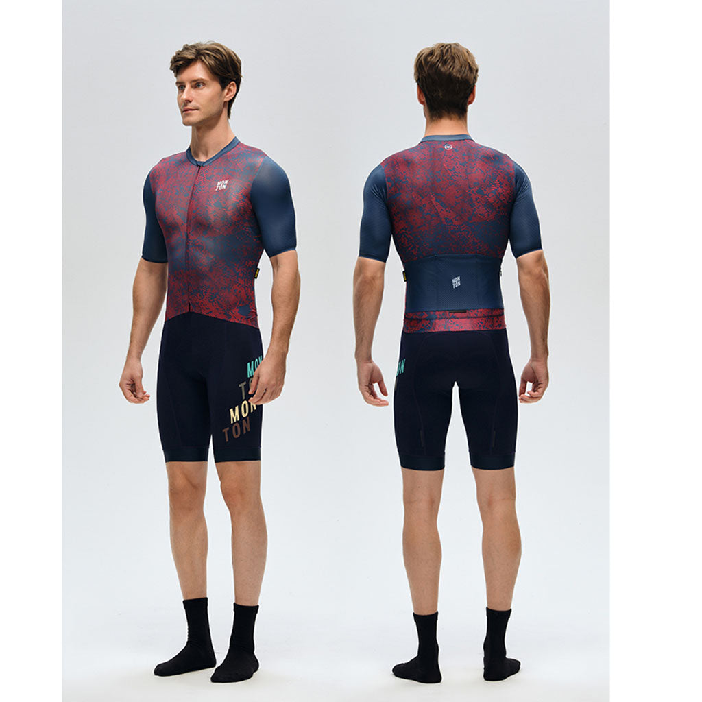 Monton Topography Jersey (Crimson Navy)