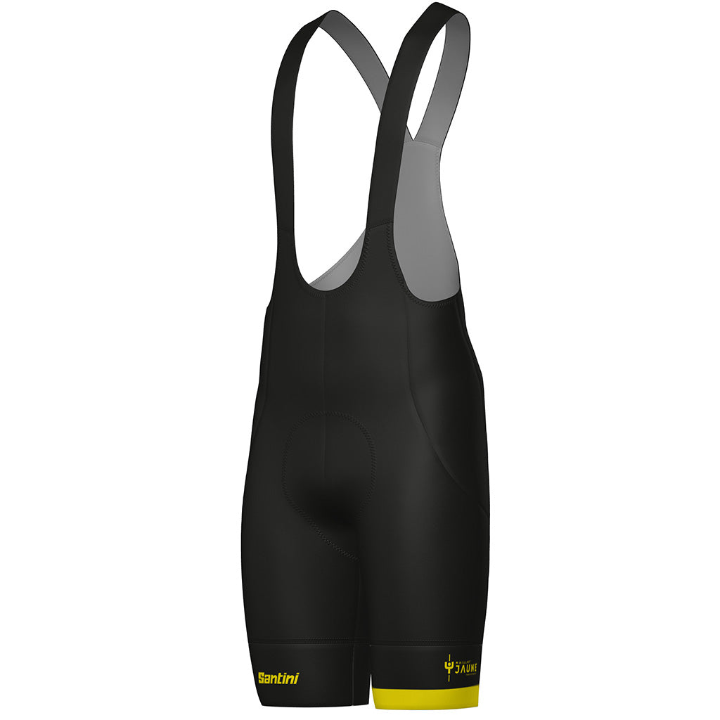 Santini Maillot Jaune Col De La Madeleine Bibshorts (Black)