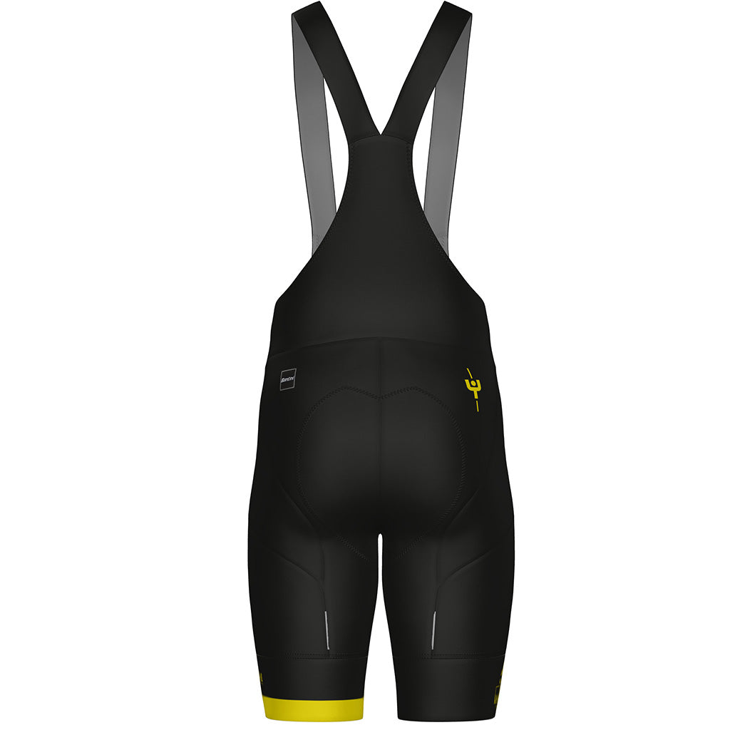 Santini Maillot Jaune Col De La Madeleine Bibshorts (Black)