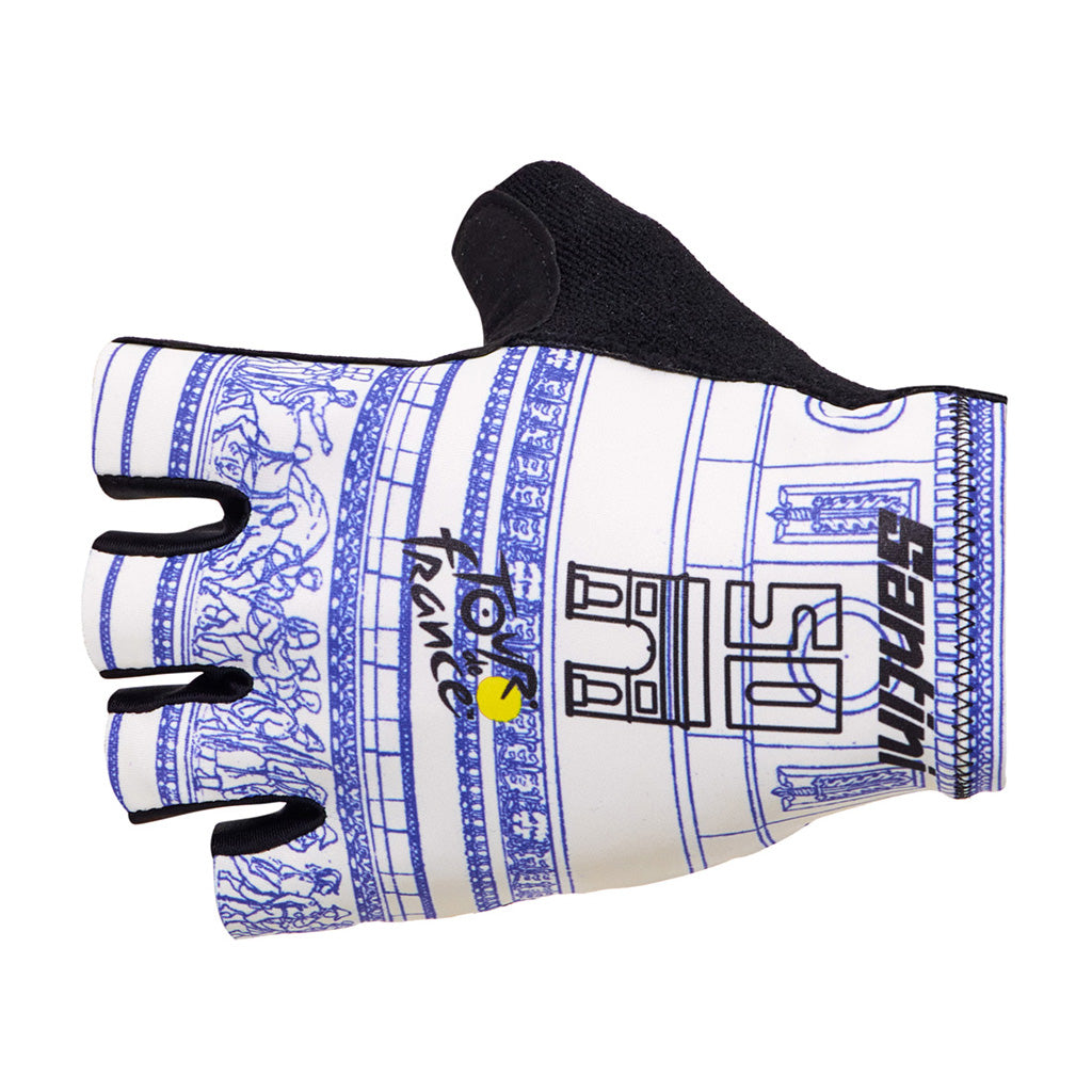 Santini Tour De France Arrivee Arc De Triomphe Gloves (Print)